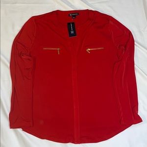 NWT INC International Concepts
Zip-Pocket Blouse